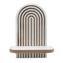 Ραφιέρα τοίχου Artwill Megapap Mdf χρώμα λευκό - oak 26x13x35εκ.