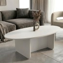 Τραπεζάκι σαλονιού Ravey Megapap χρώμα λευκό 120x60x39,6εκ.