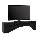 Έπιπλο τηλεόρασης Mara Megapap με LED χρώμα sencron black 150x31,4x40εκ.