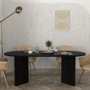 Τραπέζι Cortado Megapap χρώμα sencron black 200x90x74εκ.