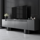 Έπιπλο τηλεόρασης Haven Megapap χρώμα ανθρακί 180x30x50εκ.