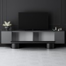 Έπιπλο τηλεόρασης Haven Megapap χρώμα ανθρακί 180x30x50εκ.