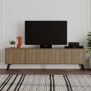 Έπιπλο τηλεόρασης Dune Megapap χρώμα ανοιχτό καρυδί 180x29,6x50εκ.