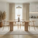 Τραπέζι Linza Megapap χρώμα honey oak 180x90x75εκ.