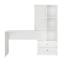 Γραφείο εργασίας Mantra Megapap χρώμα λευκό 150x60x152εκ.