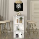 Τραπέζι μπαρ Vigne Megapap χρώμα λευκό εφέ μαρμάρου 150x51,6x101,8εκ.