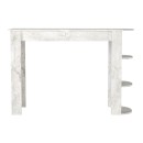 Τραπέζι μπαρ Vigne Megapap χρώμα λευκό εφέ μαρμάρου 150x51,6x101,8εκ.