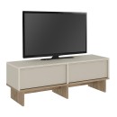 Έπιπλο τηλεόρασης Yuki Megapap χρώμα sandstone - sepet oak 118x35x40,6εκ.
