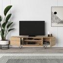Έπιπλο τηλεόρασης Jacomen Megapap χρώμα sapphire oak 160x35x43εκ.
