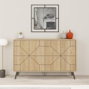 Μπουφές Dune Megapap χρώμα sapphire oak 123x35x77,4εκ.