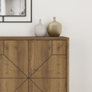 Μπουφές Dune Megapap χρώμα ανοιχτό καρυδί 123x35x77,4εκ.