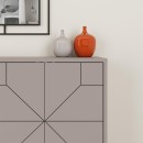 Μπουφές Dune Megapap χρώμα ανοιχτή μόκα 123x35x77,4εκ.