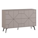 Μπουφές Dune Megapap χρώμα ανοιχτή μόκα 123x35x77,4εκ.