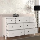 Συρταριέρα - Μπουφές Sabina Megapap χρώμα λευκό 160x50x96εκ.