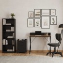 Βιβλιοθήκη Max Megapap χρώμα ανθρακί 58x23x170εκ.