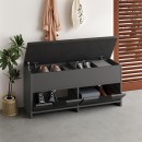 Παπουτσοθήκη Cove Megapap χρώμα ανθρακί 106x34x51,5εκ.
