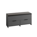 Παπουτσοθήκη Cove Megapap χρώμα ανθρακί 106x34x51,5εκ.