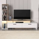 Σύνθεση τηλεόρασης Simal Megapap με LED χρώμα λευκό - cordoba 168,2x31,3x120εκ.