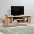 Έπιπλο τηλεόρασης Soho Megapap χρώμα sonoma 140x40x50 εκ.