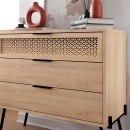 Συρταριέρα Naive Megapap χρώμα sapphire oak 93,1x40x83,1εκ.