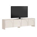 Έπιπλο τηλεόρασης Aurelia Megapap χρώμα κρεμ 180x32x45εκ.