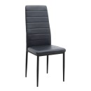 Σετ τραπεζαρία 5τμχ Darlen - Rosa Megapap χρώμα sapphire oak - μαύρο 125x72x74εκ.