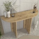 Κονσόλα Cortado Megapap χρώμα sapphire oak 120x35x75εκ.