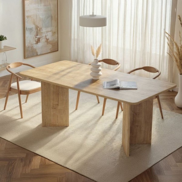 Τραπέζι Linza Megapap χρώμα honey oak 180x90x75εκ.