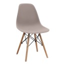Σετ τραπεζαρία 5τμχ Darlen - Nova Megapap χρώμα καρυδί - cappuccino 125x72x74εκ.