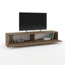 Έπιπλο τηλεόρασης Ahenk Megapap χρώμα καρυδί 160x31,3x32,9εκ.