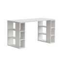 Γραφείο εργασίας Colmar Megapap χρώμα λευκό 140x60x75εκ