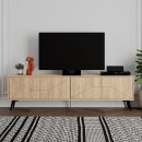 Έπιπλο τηλεόρασης Dune Megapap χρώμα sapphire oak 180x29,6x50εκ.