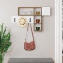 Κρεμάστρα τοίχου Game Megapap χρώμα sapphire oak - λευκό 99,5x15x61εκ.