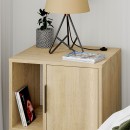 Κομοδίνο Glynn Megapap χρώμα sapphire oak 50,2x44,6x60εκ.