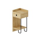 Κομοδίνο Sirius Megapap αριστερό χρώμα sapphire oak 32x30x61εκ.