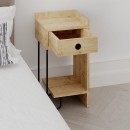 Κομοδίνο Sirius Megapap δεξί χρώμα sapphire oak 32x30x61εκ.