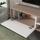Έπιπλο τηλεόρασης Ceren Megapap χρώμα λευκό - cordoba 149,5x31x131,6εκ.