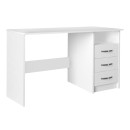 Γραφείο εργασίας Eldoris Megapap χρώμα λευκό 120x60x75εκ.
