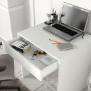 Γραφείο εργασίας Mida Megapap χρώμα λευκό 72x60x73,8εκ.