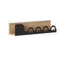 Κρεμάστρα τοίχου Liora Megapap χρώμα sapphire oak 63x14x14εκ.