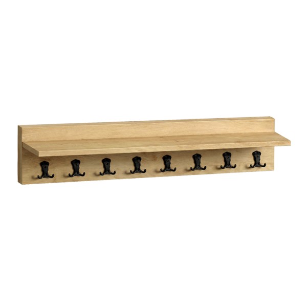 Κρεμάστρα τοίχου Vettini Megapap χρώμα sapphire oak 100x12x20εκ.