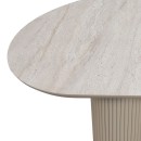 Τραπέζι Hazar Megapap Mdf χρώμα travertine - sandstone 180x90x77εκ.