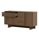 Μπουφές Capri Megapap χρώμα καρυδί milano 146x45x76,5εκ.