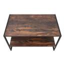 Τραπεζάκι σαλονιού Giza Megapap χρώμα rustic καρυδί 90,2x50,3x50,4εκ.