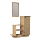 Έπιπλο εισόδου Cute Megapap χρώμα φυσικό οξιάς 90x35x95εκ.