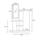 Έπιπλο εισόδου Cute Megapap χρώμα φυσικό οξιάς 90x35x95εκ.