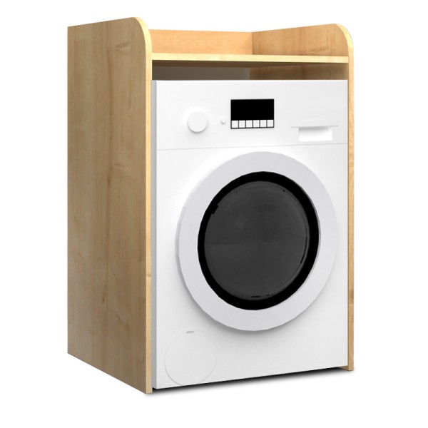 Έπιπλο πλυντηρίου Toren Megapap χρώμα φυσικό οξιάς 65x60x100εκ.