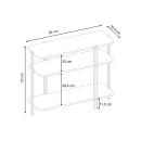 Κονσόλα Notus Megapap χρώμα sapphire oak 92x34,5x75εκ.