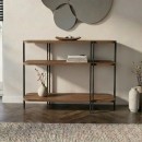 Κονσόλα Notus Megapap χρώμα καρυδί Ud 92x34,5x75εκ.