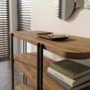 Κονσόλα Notus Megapap χρώμα καρυδί Ud 92x34,5x75εκ.
